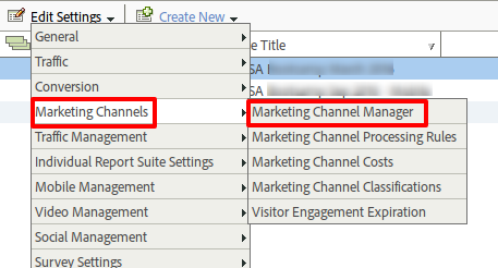 Marketing Channels Setup