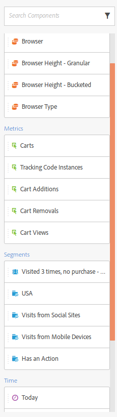 adobe analytics segments components