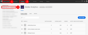 Adobe Analytics product admin