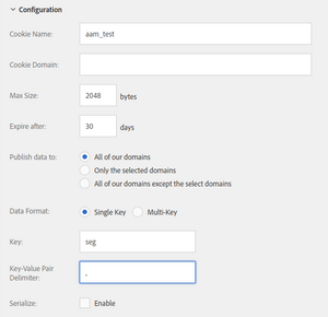 cookie-based destinations configuration