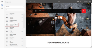 AEM component for Experience Fragments