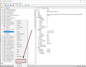 Enable SSL proxying in Charles