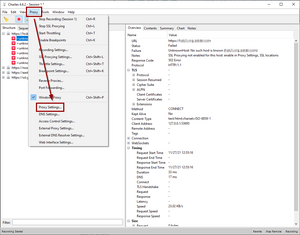 Charles proxy settings