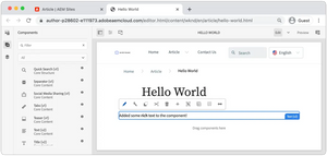 AEM Author WYSIWYG