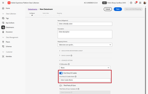 New Datastream FPID configuration