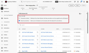 Merge Policies Methods
